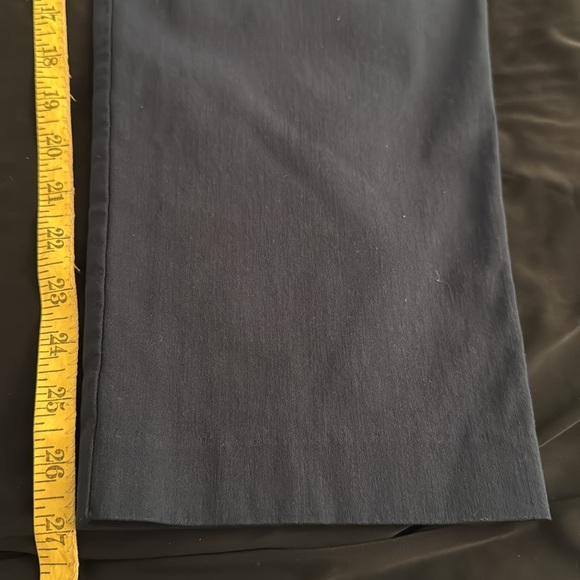 Attyre Slip on Stretch Ankle Cropped Pants, Navy Versatile Office, Casual, Party - Picture 5 of 8